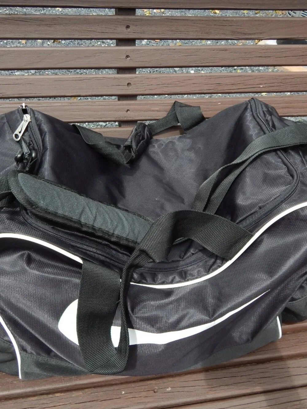 Nike LARGE Duffle Bag Color BLACK 28” Length